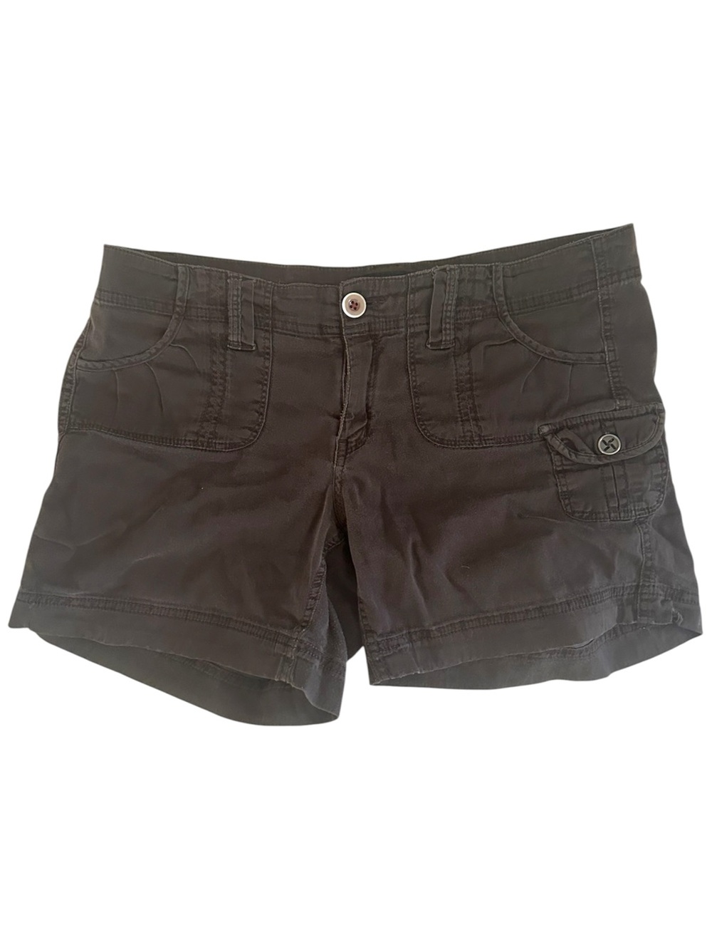 Fragile Brown Jean Shorts (9)
